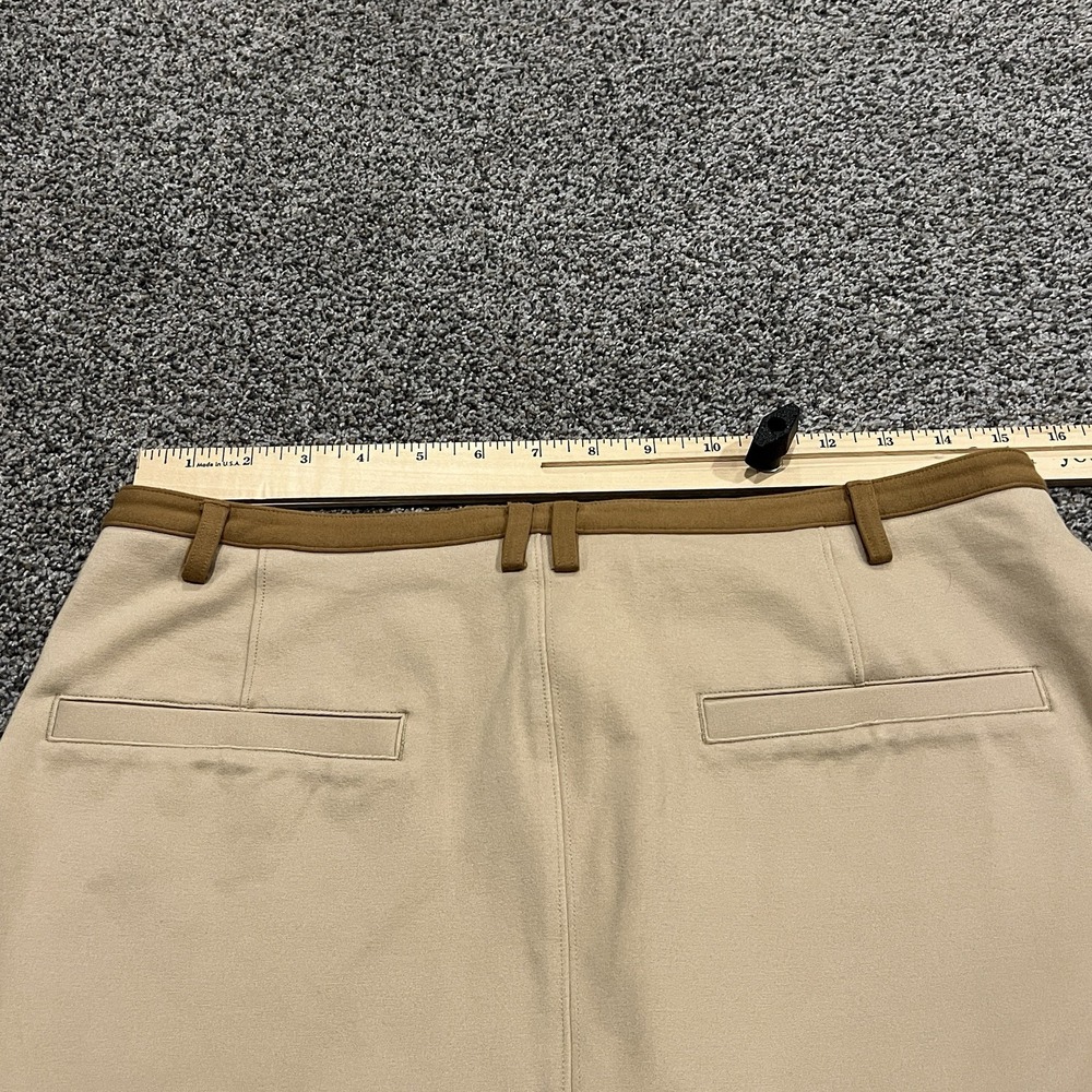 American Eagle Skirt Womens S Cream Mini Stretch Preppy Skort Zip Fly - Picture 6 of 11